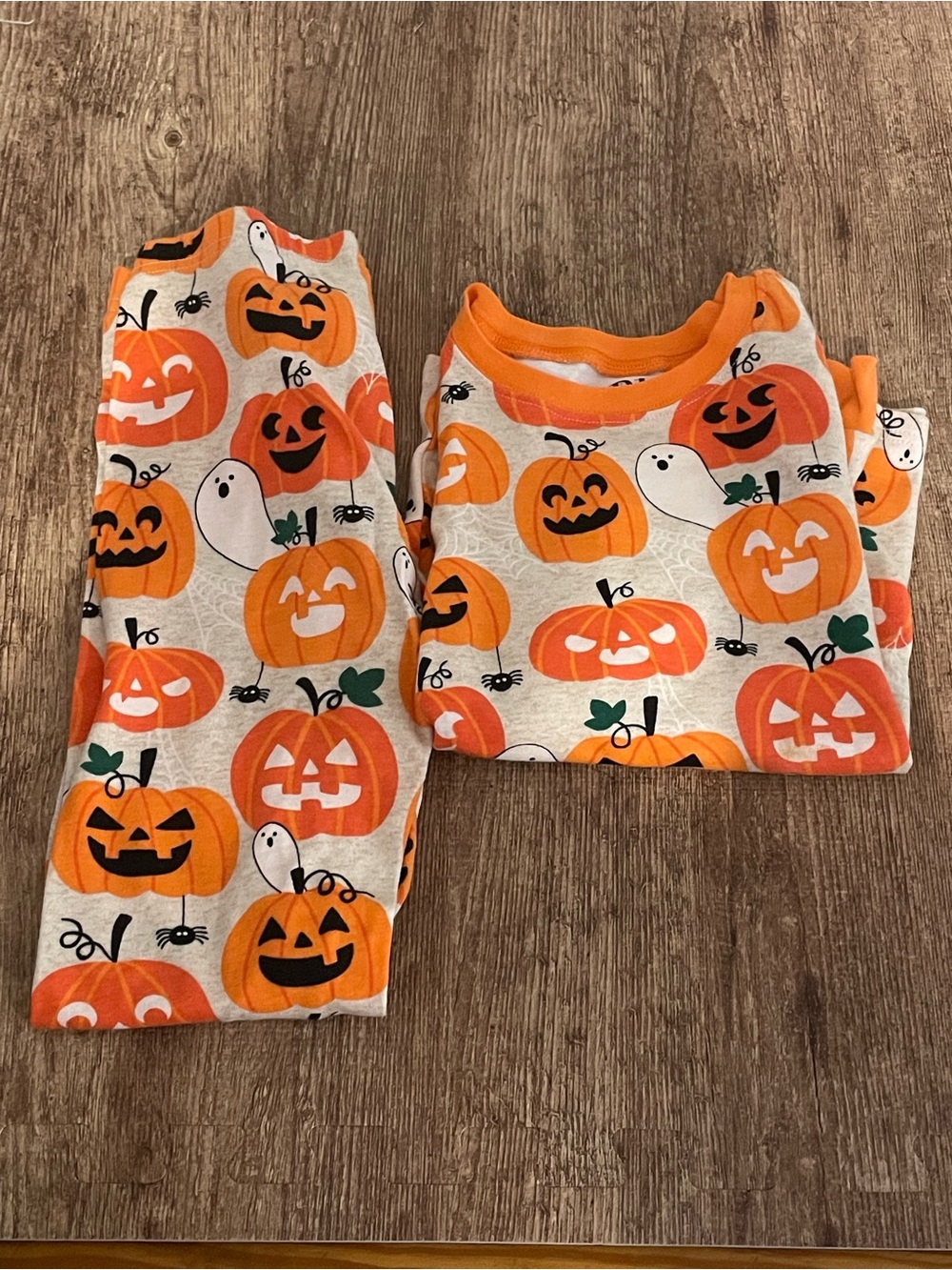 PJ Place Cotton Halloween Fall Pajama Set size 8